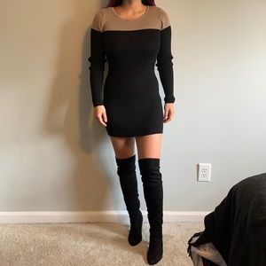 Two toned Dress 🖤🤎